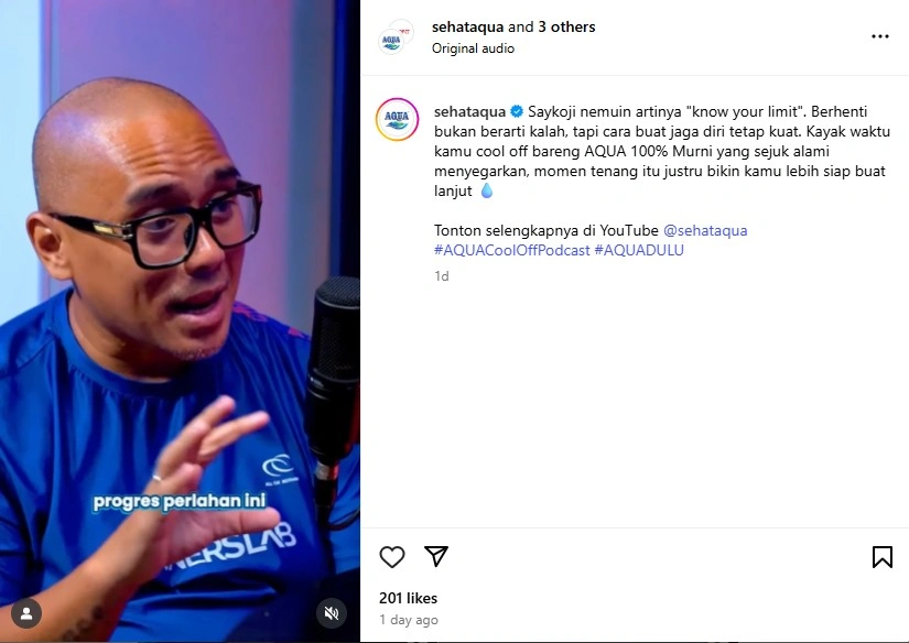 Aqua Tutup Kolom Komentar (instagram/@sehataqua) 